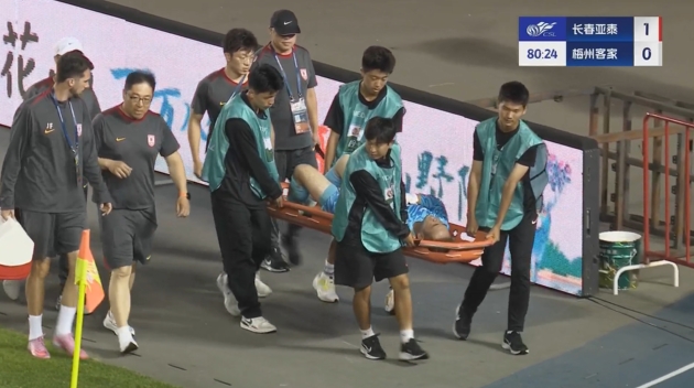 亚泰官方：吴亚轲右腿膝关节外侧半月板损伤，需要3-5个月康复